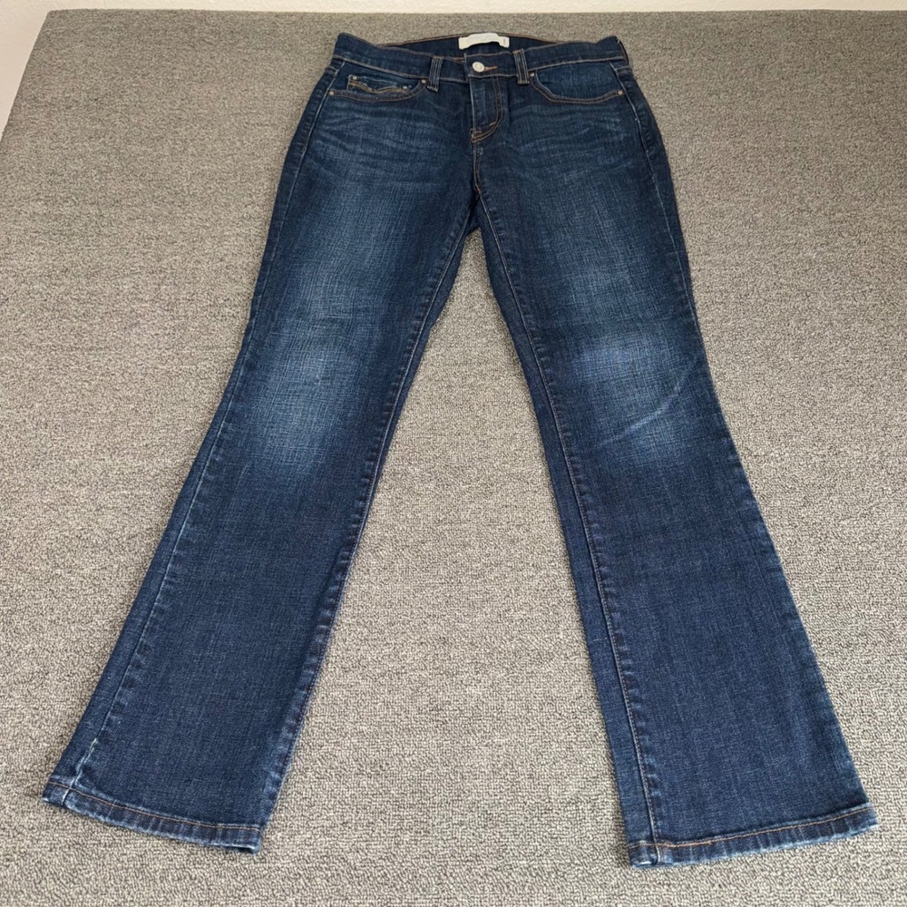 Levis 505 Straight Leg Blue Jeans Size 4 Dark‎ Wash Denim Western Boho Casual